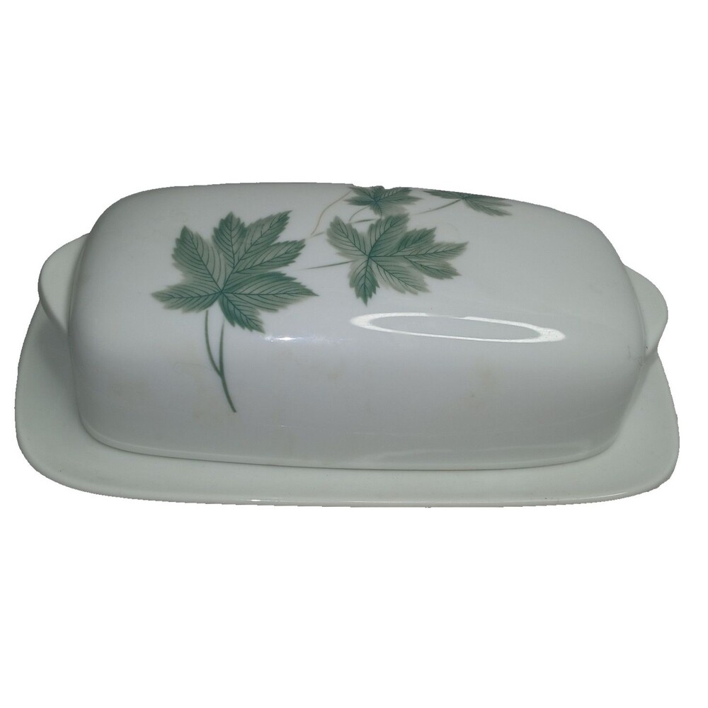 Noritake Wild Ivy Cook and Serve Covered Butter Dish Vintage Fine China
